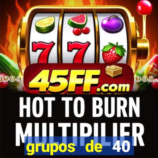 grupos de 40 dezenas da quina